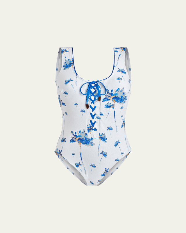 Herbier Shiny Jersey One-Piece Swimsuit